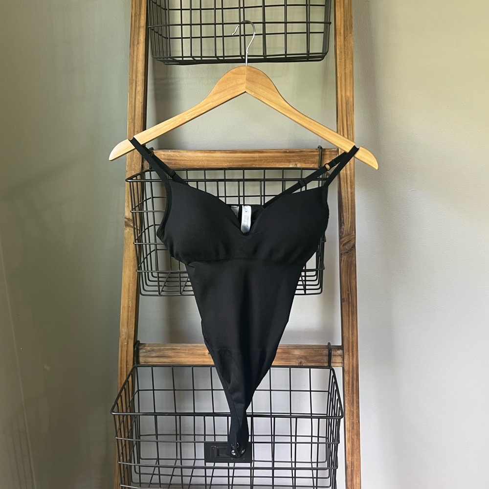Padded Black Bodysuit size small